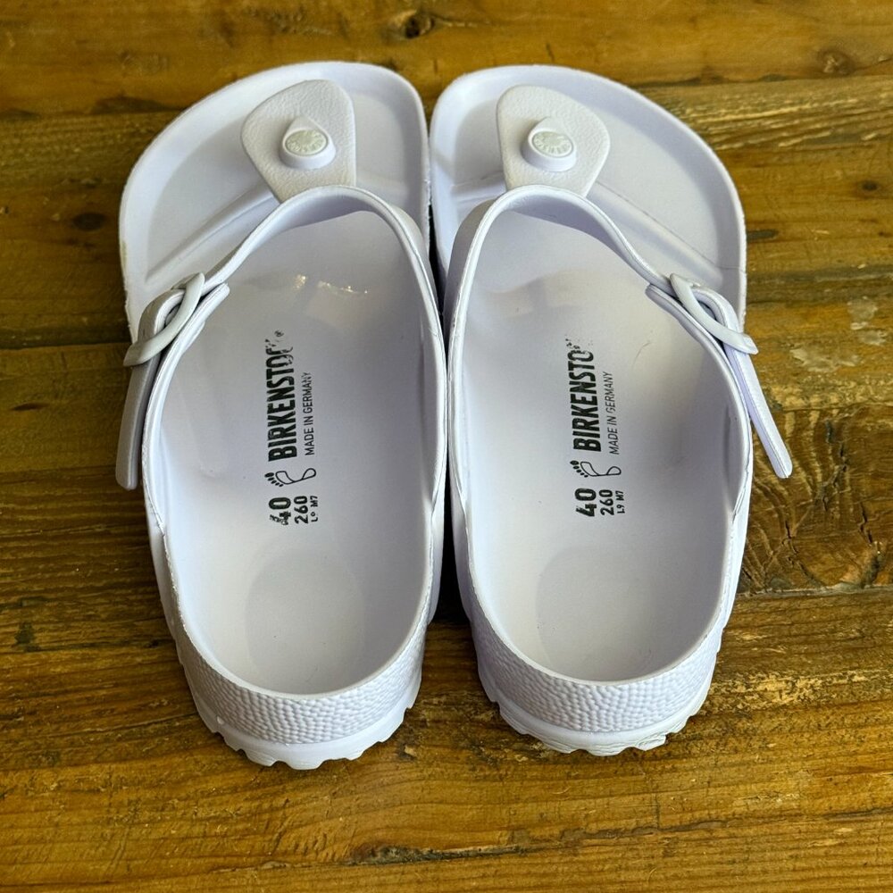 Great Condition Women's Birkenstock Thong Sandal Sz 9- Lavender - Picture 3 of 6